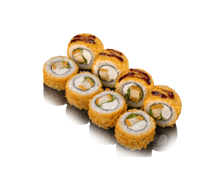 Жареный ролл с курицей