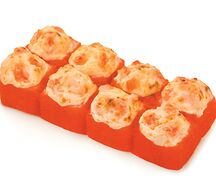 Запеченный сырный с тигровой креветкой