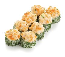 Запеченный сырный с курицей