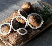 Картофель на мангале