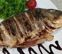 Шашлык из форели на вертеле