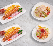 Цезарь с кур и Цезарь Норвегия и Люля курин порц 2порц
