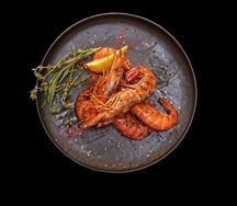 Лангустины в лаймовом масле