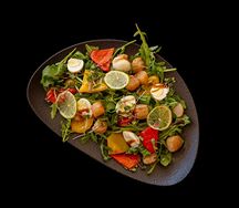 Салат с гребешком и рукколой   