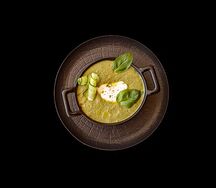 Холодный Огуречный гаспачо на йогурте