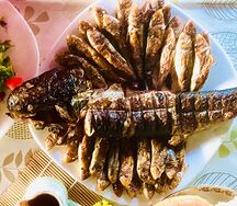 Шашлык Барабулька на мангале