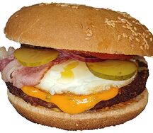 Завтрак Бургер с куриной котлетой