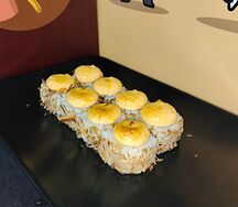 Хот мидия с лососем спайси