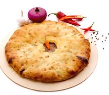 Осетинский пирог с мясом острый