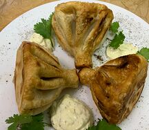 Жареные хинкали с сыром