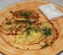 Драники с беконом