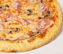 Прошутто фунги на пышном тесте