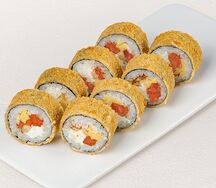 Ролл Темпура с лососем и угрем