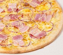 Карбонара на тонком тесте 