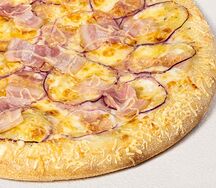 Карбонара на пышном тесте 