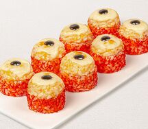 Ролл Креветка-чиз с лососем