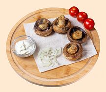 Шампиньоны на мангале