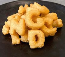 Картофель фри Буквы