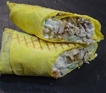 Шаурма в сырном лаваше