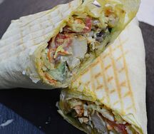 Шаурма в обычном лаваше