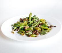 Фасоль с грибами