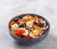 Вок с креветками