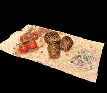 Картошка на мангале с салом