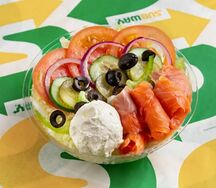 Салат Лосось и крем-чиз