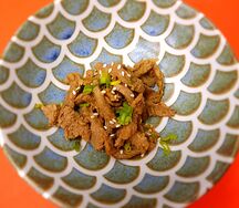 Говядина в соевом соусе