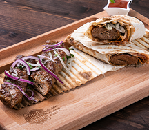 Кебаб-ролл грибной (из телятины)