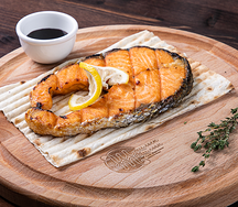 Шашлык из семги стейк