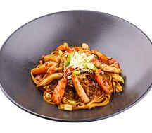 Удон с курицей терияки