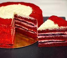 Торт Красный бархат порция