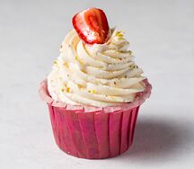 Капкейк клубничный