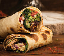 Люля-кебаб из курицы в лаваше Дурум