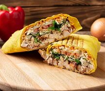 Шаурма в сырном лаваше средняя