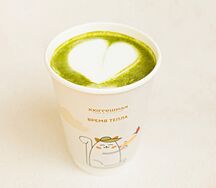 Матча латте на кокосовом молоке