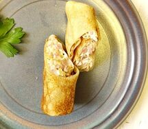 Блинчики с ветчиной и сыром