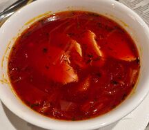 Борщ с курицей