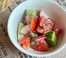 Салат летний с ароматным маслом