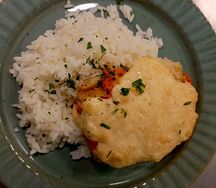 Треска с рисом