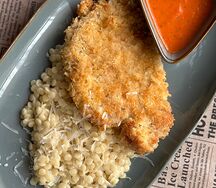 Шницель из свинины с птитимом