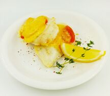 Судак запеченный по-волжски