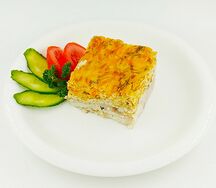 Запеканка рыбная с овощами