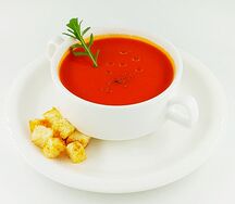 Крем-суп из печёного перца