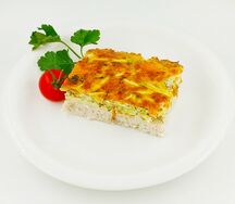 Запеканка куриная с кабачком