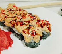 Запечëный с морепродуктами