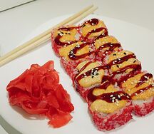 Запеченная Калифорния с креветкой