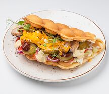 Вафля с курицей