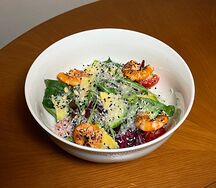 Салат с креветками